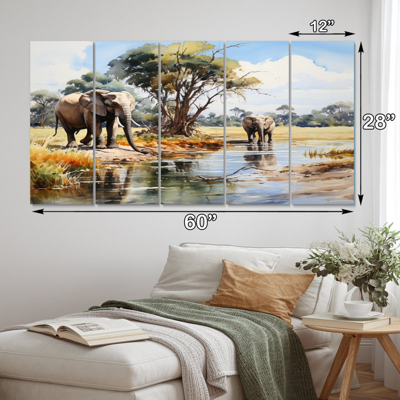 Boho Geography Wall Decor on Metal
