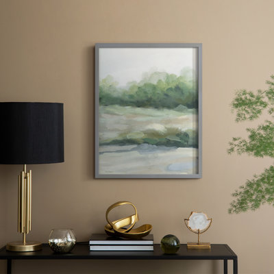 «Faded Morning I», reproduction encadrée - bois massif