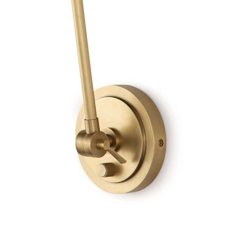 Sal Task Sconce, Natural Brass