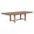 Light Oak Dining Table 102" Self-Storing Leaf Rustic Look