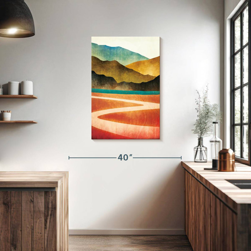Avery Mountain Trail Abstract, 36" H x 24" W
