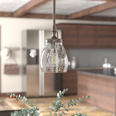 Luminaire suspendu en forme de cloche à 1 lumière Shameka