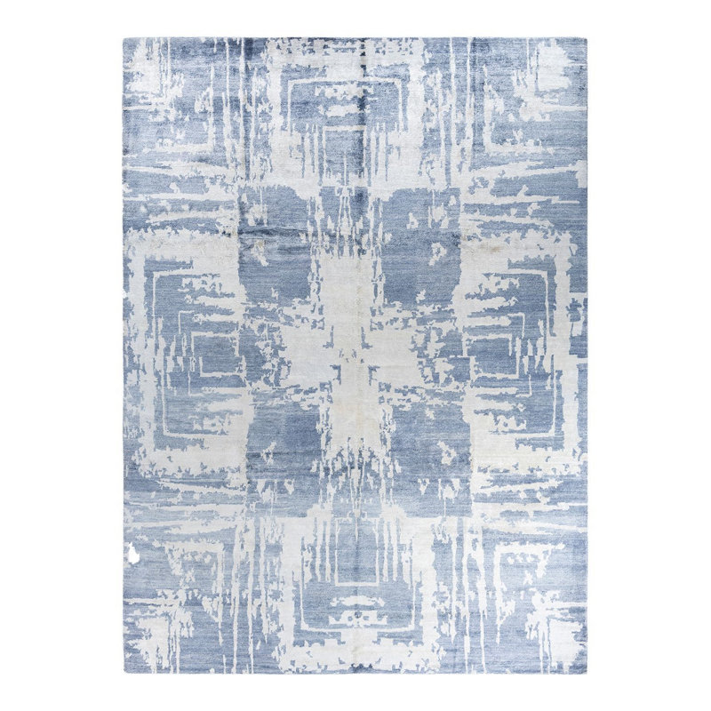 Overdyed One-of-a-Kind 9' 1" X 12' 2" Hand Knotted Area Rug