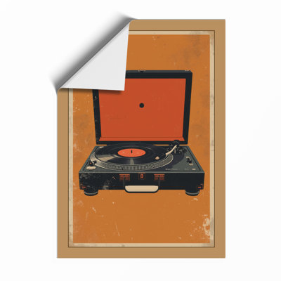 Red Vinyl Reverie Retro - Framed Print