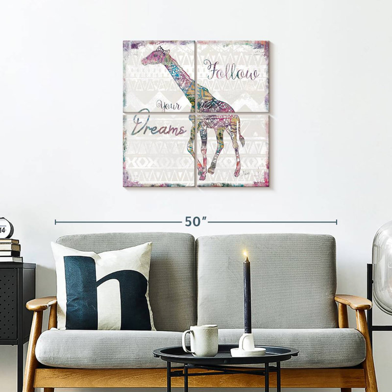 Brampt Boho Suivez vos rêves, H 26 po x l 26 po