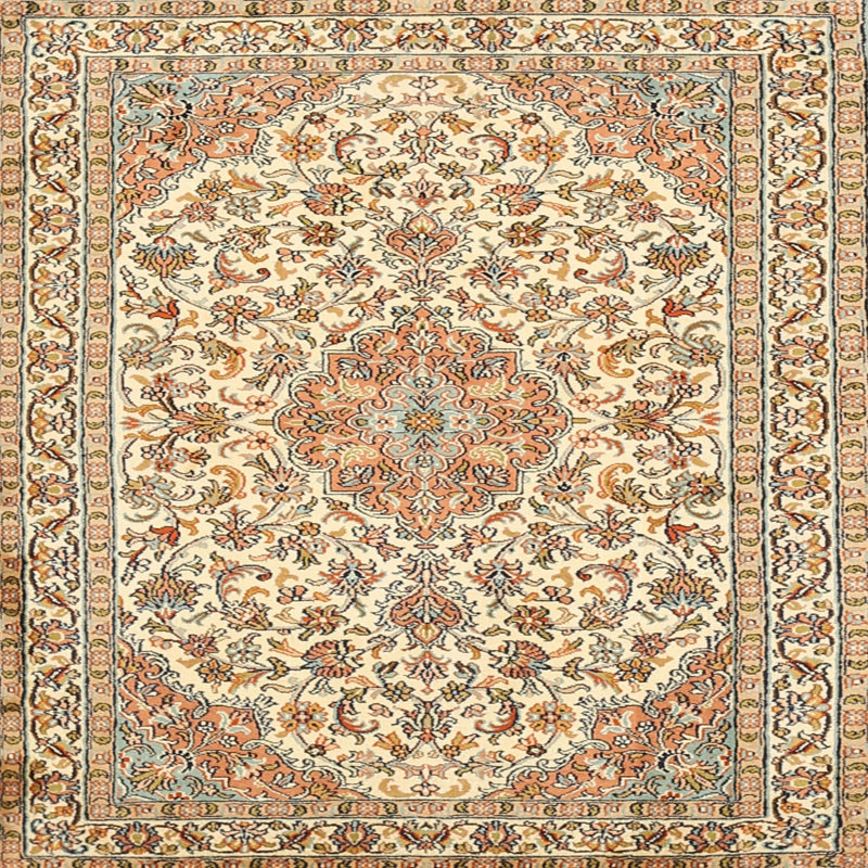 Tapis brun/noir/brun clair traditionnel Wallart, Carré 5 pi