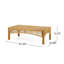 Ensemble de meubles de patio 4 pièces en bois d'acacia