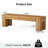Rustic Solid Wood Dining Bench, 63" Extra Long Farmhouse Kitchen Bench with Sturdy Frame-1762444047