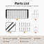 Étagère de rangement murale suspendue 24 po avec rangement mural noir mat