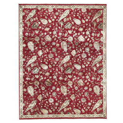 Wool Floral Indoor Rug