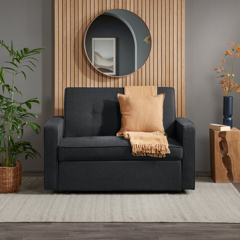 Farrel 2 Seater Fold Out Sofa Bed, Grey