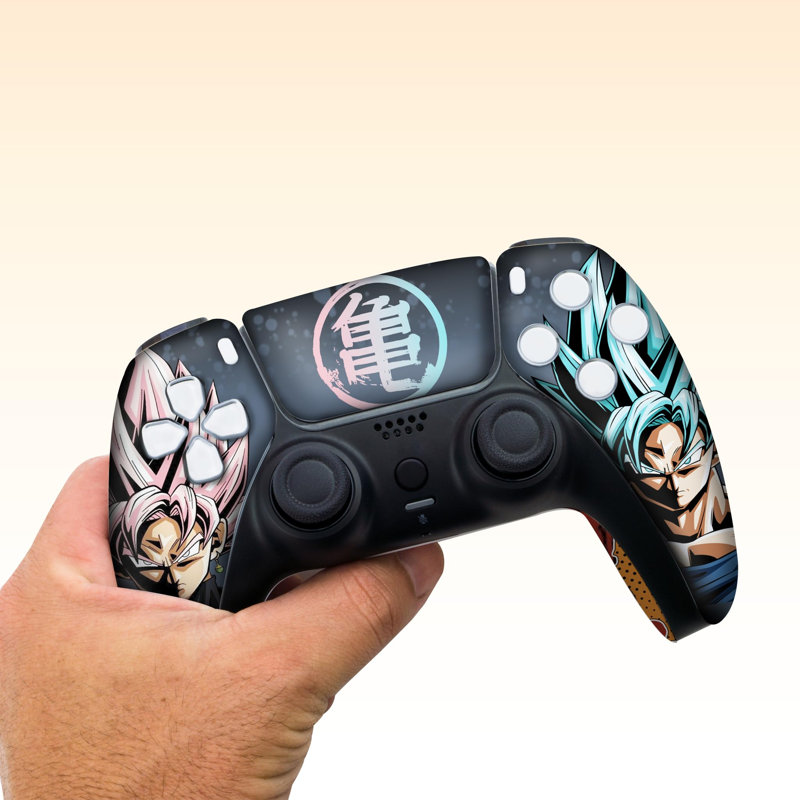 Manette sans fil Gokku PS-5 compatible avec la console Play-Station 5 de BCB Controllers | Fièrement personnalisé aux États-Unis avec une impression permanente par HYDRO-DIP (PAS JUSTE UNE PEAU)