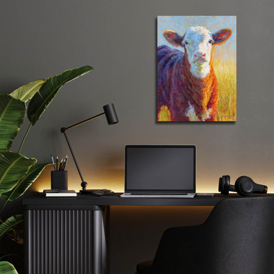 «Caramely» par Rita Kirkman, art mural en verre acrylique, 24 po x 36 po