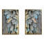 Ensemble de toiles murales Gilded Plume Harmony - 47 po - cadre doré