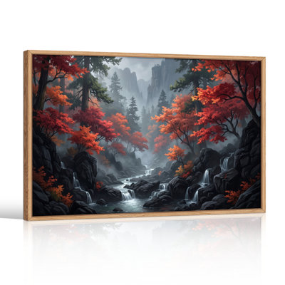 Ensemble de 1 tableau sur toile Forêt d'automne
