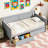 Twin Size Daybed With 2 Storage Drawers - Solid Pine Wood Frame, No Assembly Needed, Space-Saving Design-1430498424