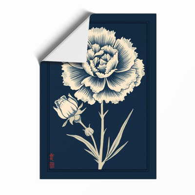 Carnation Study Botanical - Framed Print