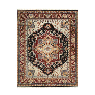 Tapis traditionnel en laine noué à la main Invitation