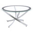 Cherline Round Glass Top Coffee Table Set