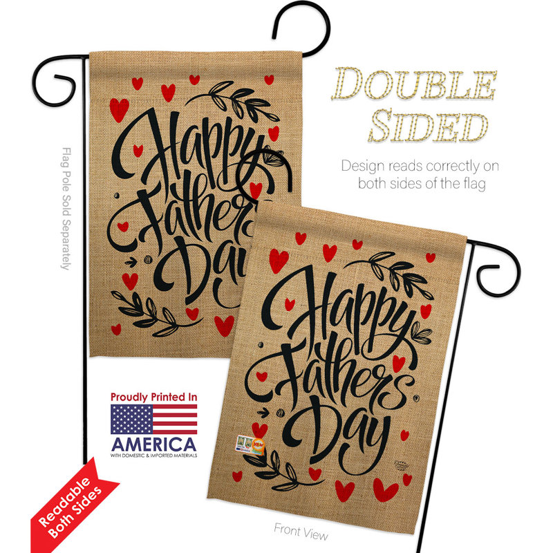 Drapeau de jardin en polyester 18,5 x 13 po Home Decor Home