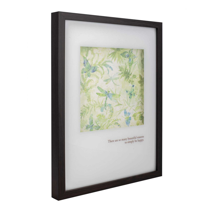 Framed Wall Reasons To Be Happy 12x16