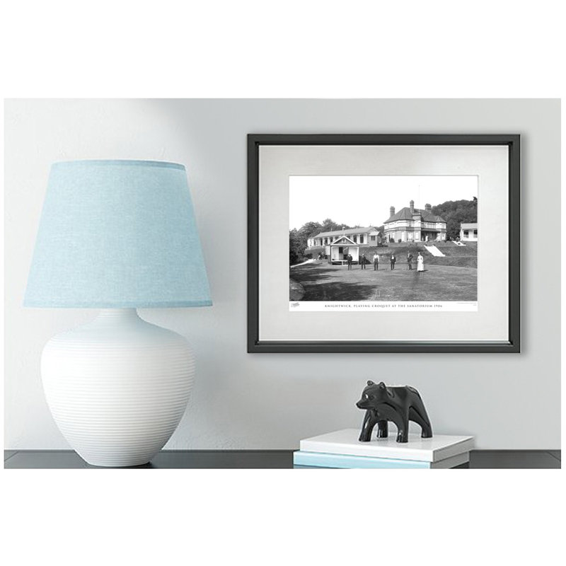 Knightwick, Playing Croquet At The Sanatorium 1906 - Single Picture Frame Print, 28cm H x 36cm W x 2.3cm D
