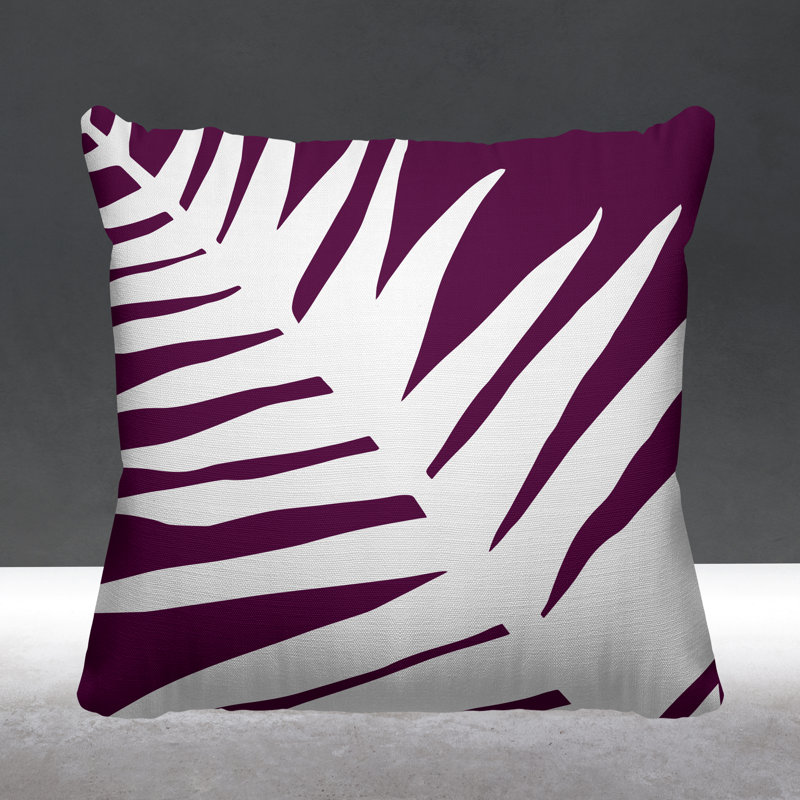 Coussin décoratif intérieur / extérieur Nash, L 15 po x H 15 po, Mauve