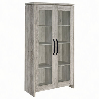 Armoire haute en bois d'ingénierie Myerson Grey Driftwood