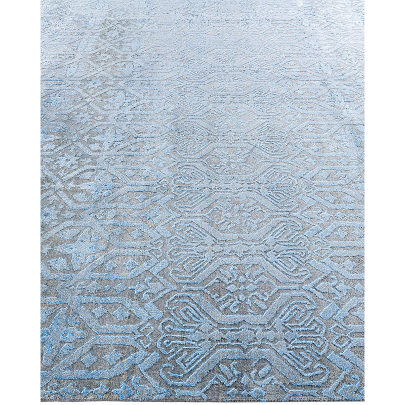 Overdyed One-of-a-Kind 9' 1" X 12' 2" Hand Knotted Area Rug