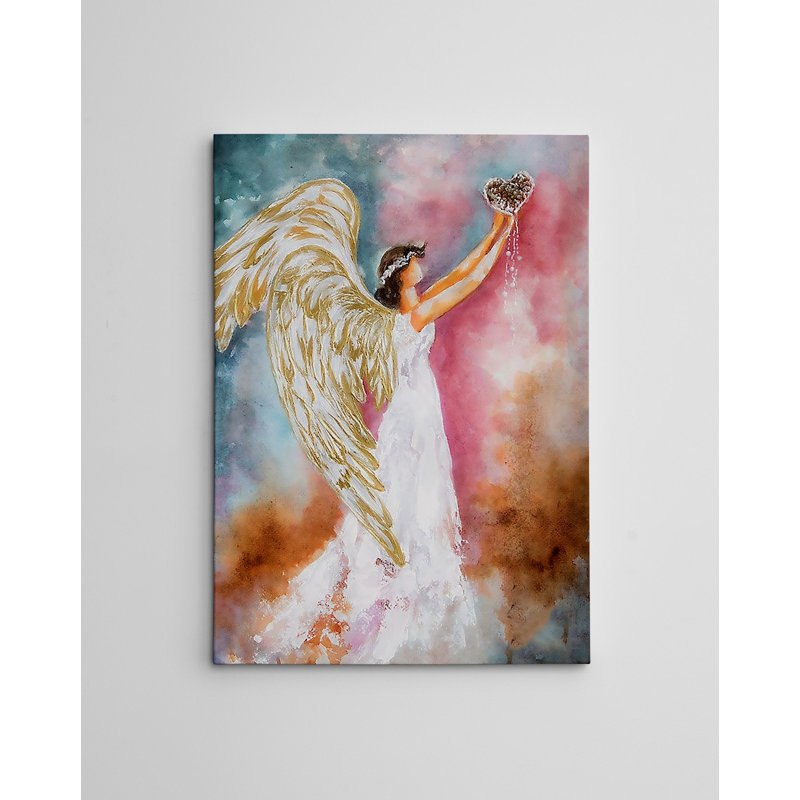 Peinture décorative sur toile, H 27,56 po x l 19,69 po