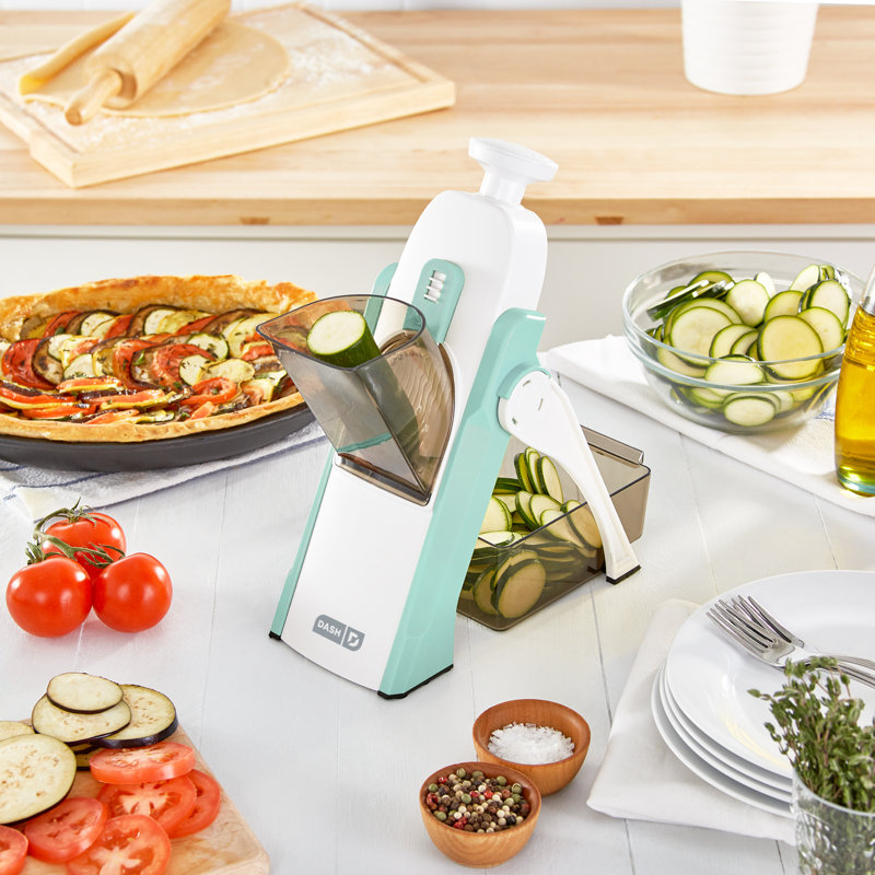 Aqua Safe Slice Mandoline Slicer with Stainless Steel Blades