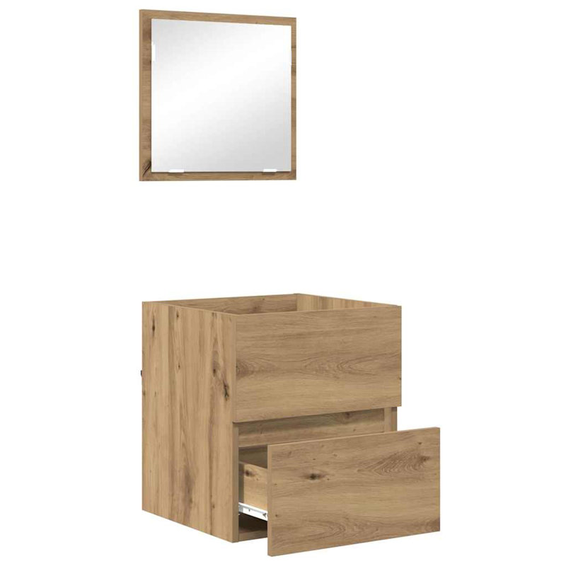 Bathroom Cabinet 41 X 38.5 X 45 Cm Engineered Wood, Artisan Oak
