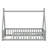 Tent-Inspired Low-Profile Bed Featuring Safety Rails And Built-In Slats-653124542