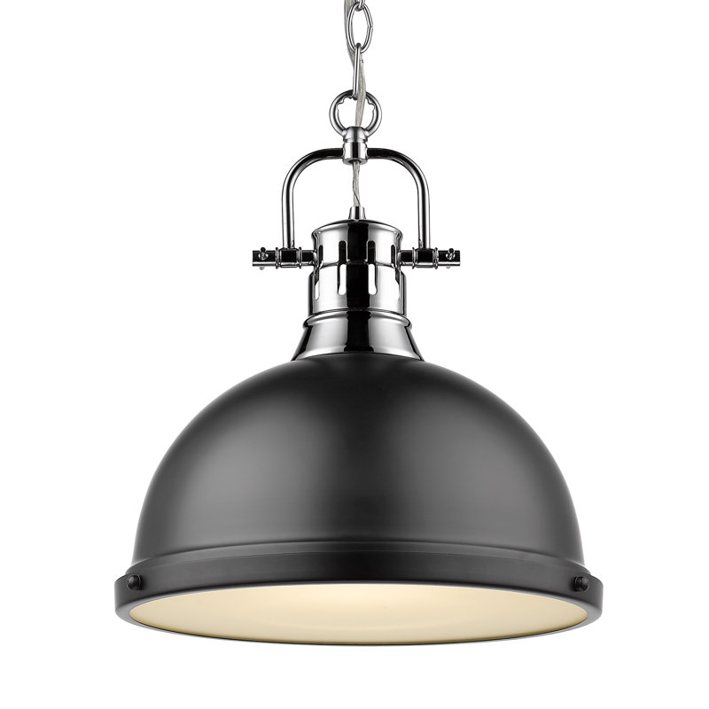Alethia 1 - Light Pendant, Chrome, Matte Black
