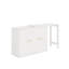 Lit simple escamotable avec commode et bureau escamotable, commode escamotable avec coussin pliable