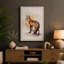 Alert Fox In Profile Boho - Print-136777382-136777379