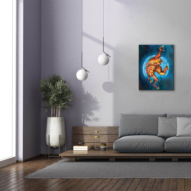 «Howl» par Michael Stewart, art mural sur toile, H 34 po x l 26 po x P 1,5 po