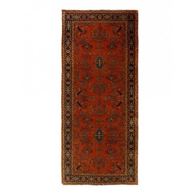 Oriental Area Rug in Rust
