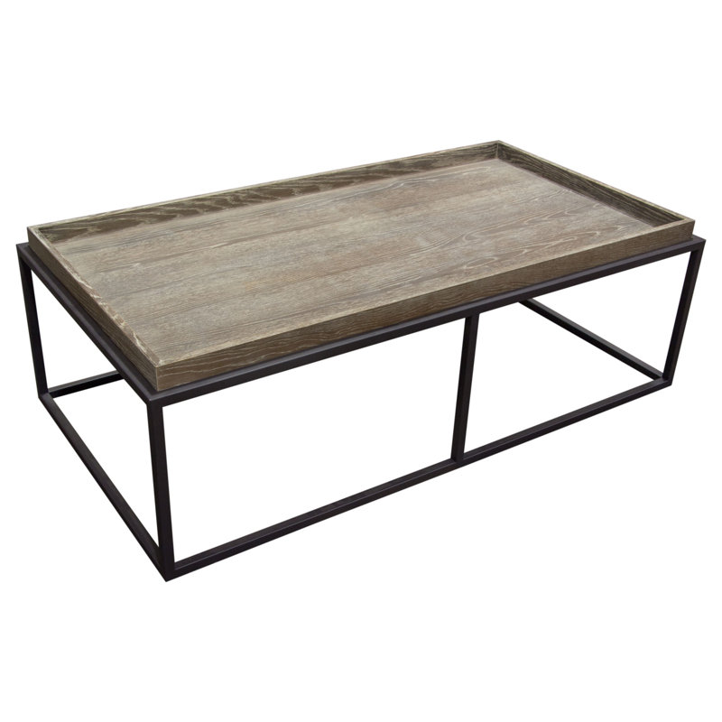 Ediz Solid Wood Top Single Coffee Table