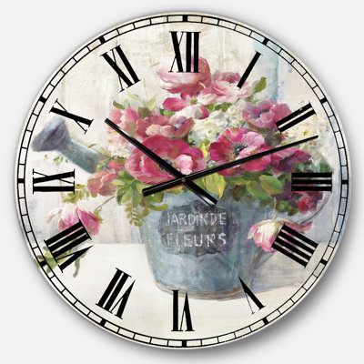 Maison Des Fleurs I - Horloge murale