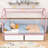 Atice Twin XL to King Size Platform Bed with 2 Drawers-464404609