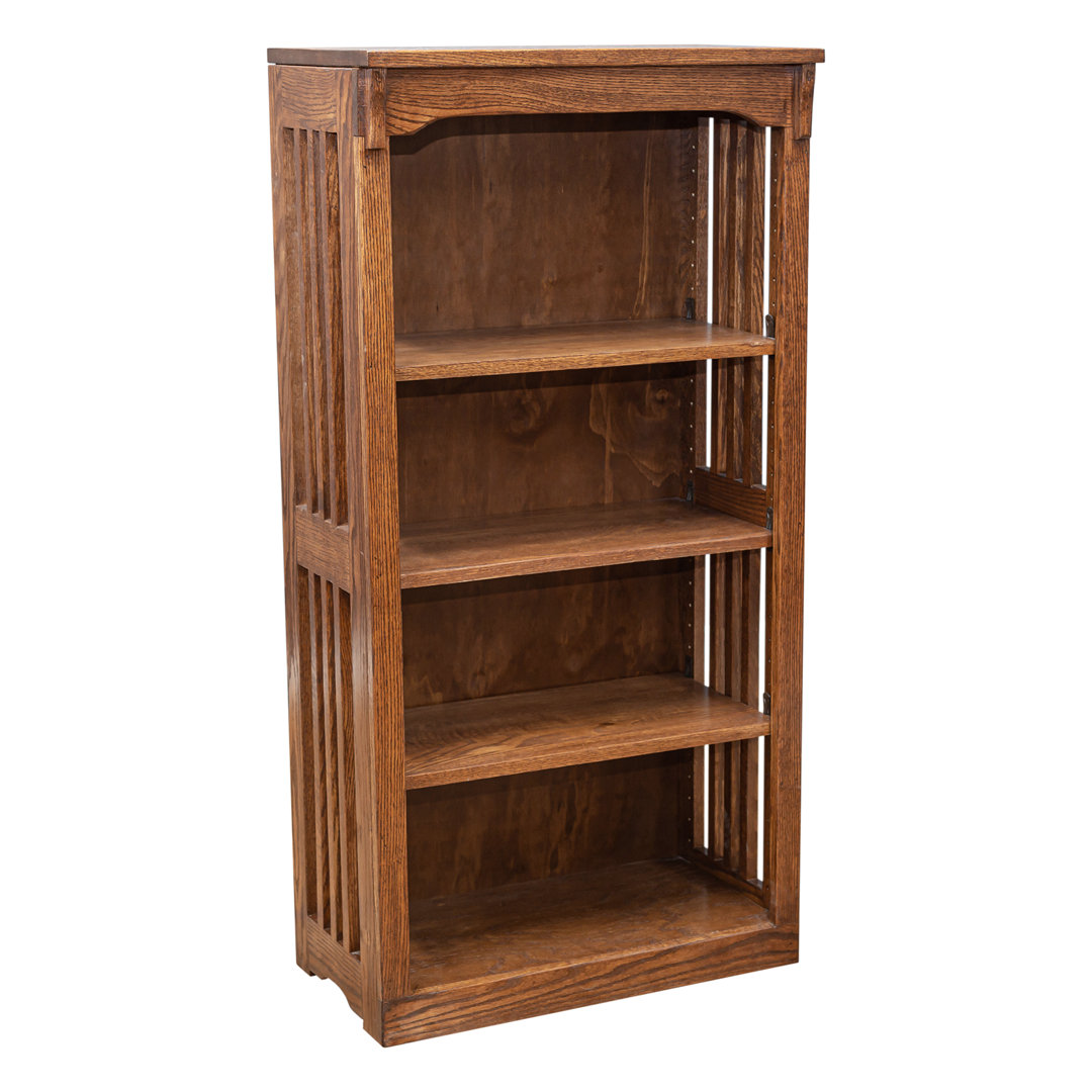 Demarquis 48" H x 24" W Solid Wood Standard Bookcase Red Barrel Studio® 