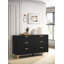 Commode 6 tiroirs Paulk - noir-2011852297