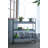 35X12.5X40" Homestead Galvanized Shelf Display 3-Tier