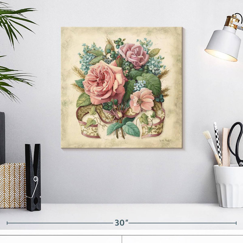 Arrangement de roses roses Harnek