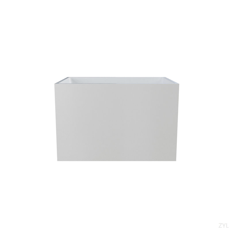 Baignoires autoportantes autoportantes en acrylique, forme rectangulaire (blanc)