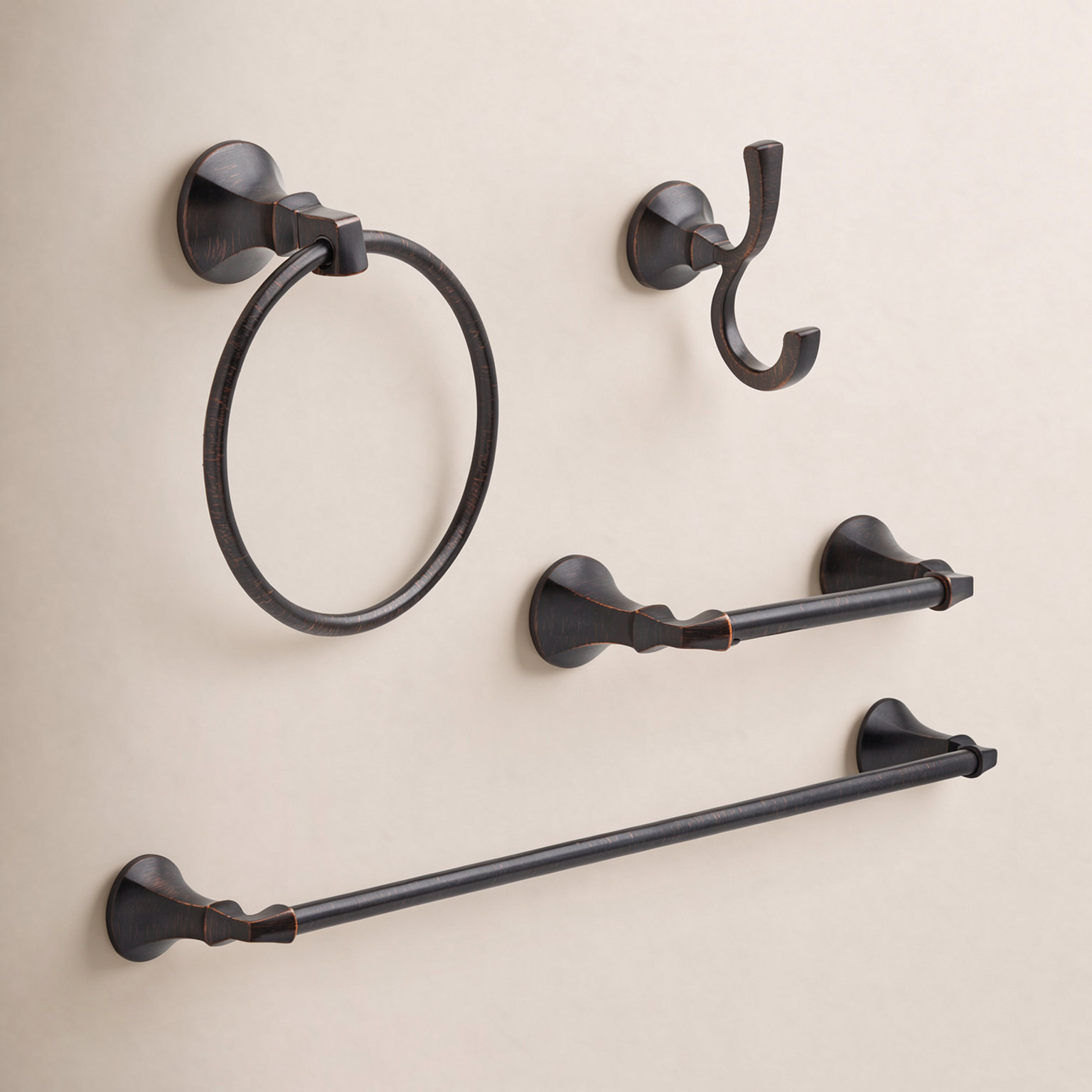 Ashlyn 4-Piece Bathroom Hardware Set, Venetian Bronze