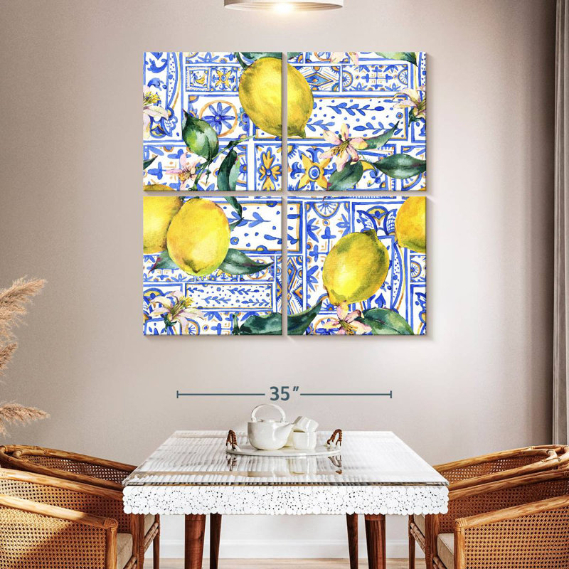 Yarlin Azulejo Citrons, H 45 po x l 45 po
