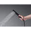 Robinet de baignoire à fixation au sol noir mat - Robinet de douche à main, à poignée simple, à rouille et à corrosion pour utilisation dans la salle de bain.