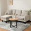 3 Seater Linen Sofa-421191312